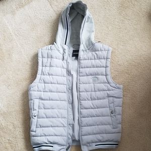 Express Hooded bomber puffer vest